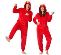 Get Trend SpongeBob & Sesame Street Halloween Costume Onesie for Men | Patrick, SpongeBob, Gary, Squidward, Cookie Monster, Elmo or Grover Hooded Fleece Jumpsuit for Halloween & Costume Parties