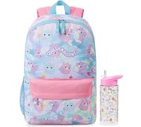 Get Trend Squishmallows Girls Backpack Set, 2 Pcs Lightweight School Bag with 500ml Water Bottle, Sports Travel Book Bag, Kids Large Rucksack, School Supplies, Gifts for Girls (Multi Squishmallows)