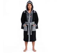 Get Trend Star Wars Grogu,Mandalorian & Vader Fleece Dressing Gown for Men | Soft Hooded Robe with Belt & Pockets, Cosy Loungewear, Dry Changing Robe Nightwear, Comfy Housecoat Men's Gifts