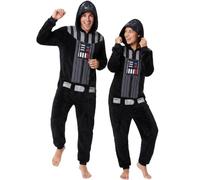 Get Trend Star Wars Halloween Costume Onesie, Adult Hooded Jumpsuit M-2XL | Grogu, Stormtrooper, Darth Vader, Chewbacca or Mandalorian Loungewear Pyjamas for Cosplay & Costume Parties Halloween Gifts