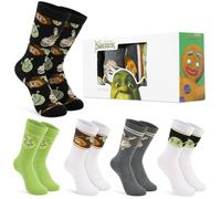 Get Trend Stranger Things | Shrek Teens & Men Socks, 5 Pair Crew Socks | Soft Knitted Casual Socks for Teens, Women & Men, Stretch Fit Breathable & Comfy Everyday Wear Essentials Gifts
