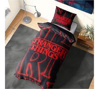Get Trend Stranger Things Single Duvet Cover Set for Kids Teens, Reversible Bedding & Pillowcase, Bedroom Accessories for Boys & Girls, Gifts for Kids (Multi Stranger Things, Single)