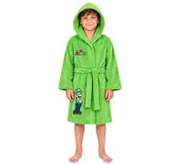 Get Trend Super Mario | Minecraft Fleece Dressing Gown for Kids & Teens | Warm & Cosy Loungewear, Ultra-Soft Hooded Bathrobe, Boys Housecoat, Nightwear Changing Robe with Belt, Gaming Gifts for Kids