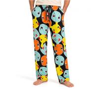 Get Trend Super Mario | Minecraft | Pokemon Men's Lounge Pants, S-3XL | 100% Cotton Pokemon Pyjama Bottom Trousers, Soft & Comfy Loungewear Pants with Drawstring Elastic Waist, Sleepwear Mens Gifts