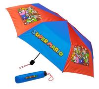 Get Trend Super Mario Umbrella Kids Tweens Foldable Compact Umbrella School Luigi Travel Boys Girls Manual Windproof Travel Gifts (Multi Super Mario)