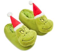 Get Trend The Grinch 3D Slippers for Kids UK Size 11-6, Non-Slip Girls Boys Christmas Slipper Shoes, Secret Santa Xmas Gifts (Green Grinch, 3/4UK)