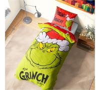 Get Trend The Grinch Single Duvet Cover Set for Kids and Teens | Reversible Bedding Set & Pillowcase, OEKO-TEX Certified Bedroom Accessories, Boys & Girls Gifts