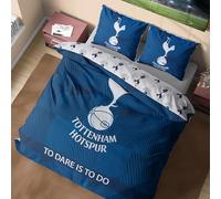 Get Trend Tottenham Hotspur FC Double Duvet Cover Set, Reversible Spurs Football Bedding Set with 2 Pillowcases, Soft & Durable Duvet Quilt Cover (Multi Tottenham Hotspur, Double)