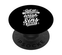 Get Up Be Baptized And Wash the Sins Away Verse PopSockets Adhesive PopGrip