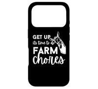 Get Up Its Time To Do Chores Farm-Life Funny Farming Farmer Case for iPhone 17 Pro
