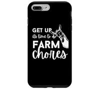 Get Up Its Time To Do Chores Farm-Life Funny Farming Farmer Case for iPhone 7 Plus/8 Plus