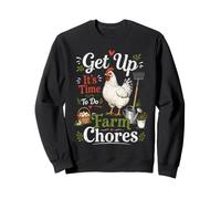 Get up its time to do Farm chores,Funny Farmer Farming Lover Sweatshirt