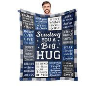 Get Well Gifts for Men After Surgery Blanket 60‘‘X50‘‘, Sympathy/Thinking of You/Inspirational/Encouragement/Feel Better/Surgery Recovery Gift for Men, Anniversary Birthday Retirement Present
