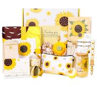 Get Well Gifts for Women: 21pcs Sunflower Gift Baskets Retirement Care Package After Surgery Recovery Gifts- Sending You Sunshine Box for Mom Wife Friends Sis Grandparents