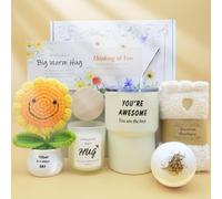Get Well Gifts for Women After Surgery Recovery 9 Pcs Feel Better Basket Care Package Cheer Up Gift for Friend Mom Teen Girl Encouragement Box
