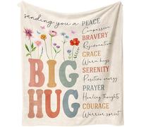 Get Well Gifts for Women, Healing Hug Blanket for Cancer Care, Inspirational/Sympathy/Bereavement Gifts for Women, After-Surgery Gifts, Soft Throw Blankets 50'' X 60''