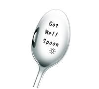 Get Well Gifts for Women Men Best Recovery Gift for Funny Food Dessert Teaspoon Engraved Stainless Steel Gift for Women Men Teenage Best Friends Christmas