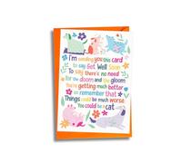 Get Well Poem Chicken Card - The Card Your Dog Can Eat!