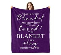 Get Well Soon Blanket,Cheer Up Gifts for Women, Hug/Healing Blanket, Thinking of You/Cancer Care/Sympathy/After Surgery Gifts for Boyfriend/Girlfriend, Coworkers, Soft Blankets 130x150cm