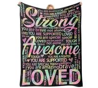 Get Well Soon Blanket - Super Soft Hug Throw for Post Surgery Recovery, Cancer Care & Hospital Gifts for Women & Men, Thinking of You Comfort Gifts 60"x50"