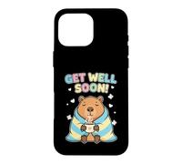 Get Well Soon Capybara Cozy Case for iPhone 16 Pro Max