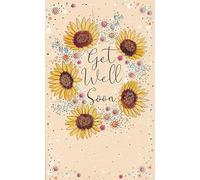 Get Well Soon Card, Bright Get Well Soon Wishes Card with Sunflowers Hope You Feel Better Soon Card, Wishing you a Speedy Recovery Card For Him Get Well Card For Her Get Well Greetings Card