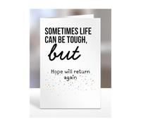 Get Well Soon Card Gifts, Feel Better, Thinking of you, Sympathy Presents for Friends, Relatives, Colleagues, Men, Women, Hope will return again, A5-321b_27
