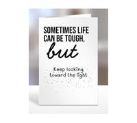 Get Well Soon Card Gifts, Feel Better, Thinking of you, Sympathy Presents for Friends, Relatives, Colleagues, Men, Women, Keep looking toward the light, A5-321b_49