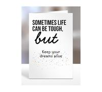 Get Well Soon Card Gifts, Feel Better, Thinking of you, Sympathy Presents for Friends, Relatives, Colleagues, Men, Women, Keep your dreams alive, A5-321b_69