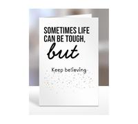 Get Well Soon Card Gifts, Feel Better, Thinking of you, Sympathy Presents for Friends, Relatives, Colleagues, Men, Women, Keep believing, A5-321b_35