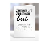 Get Well Soon Card Gifts, Feel Better, Thinking of you, Sympathy Presents for Friends, Relatives, Colleagues, Men, Women, Keep your spirit strong, A5-321b_76
