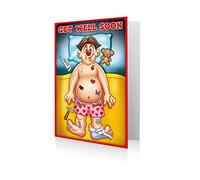 Get Well Soon Card Operation Game theme Greeting Card 'Feel Better' Recovery Card - Funny