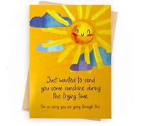 Get Well Soon Card - Recovery Greeting Card for Friends, Family, Partner - Encouragement Gift for Hospital, Illness - 12 x 17 cm (4.72 x 6.7 Inches)