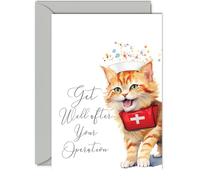 Get Well Soon Cards for Women, Cat Kitten