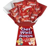 Get Well Soon chocolate gift hamper bouquet gift box (Compatible with MALTESERS)
