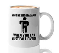 Get Well Soon Coffee Mug 11oz White -Fall Over - Broken Arm Hand Bone Tees Leg Wrist Elbow Injury Leg