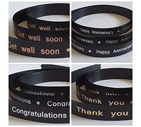 Get Well Soon, Congratulations, Happy Anniversary Ribbon 15mm Wide Available in Various Lengths