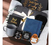 Get Well Soon Gift Basket for Men Care Package for Him Post Surgery Birthday Gifts for Man Thinking of You Gift Box Cancer Recovery Kit Feel Better Comfort Set Birthday Presents Ideas for Mens