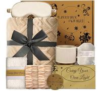 Get Well Soon Gift Basket for Women,Encouraging Care Package for Recovery,Cozy Blanket & Self-Care Essentials