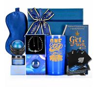 Get Well Soon Gift Basket Men, 11pcs Care Package for Sick Friend, Family Member, Coworker Get Well Gifts for Men after Surgery Feel Better Thinking of You Gift w/Tumbler, Playing Cards
