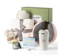 Get Well Soon Gift Baskets for Women, 9pcs Comfort Care Package After Surgery Thinking of You Box Include U-Pillow Blanket Coffee Mug Get Well Gifts for Women Friends Mom Grandma