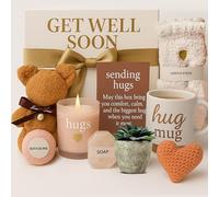 Get Well Soon Gift Baskets for Women, Post-Surgery Recovery Care Package for Women, Self Care, Thinking of You and Feeling Better, Sympathy Box for Friends