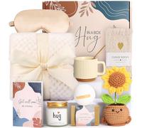 Get Well Soon Gift Baskets for Women - Surgery Recovery Miscarriage Care Package, Sympathy Gifts for Loss of Loved One, Thoughtful Care Package for Mom Her Wife Friends (Cream)