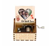 Get Well Soon Gifts For Woman, Men, Photo Frame Gift, Musical Box Gifts - Teddy Bear Hug In A Box Gifts Love Gift For Him Or Her Positive Wishes Encouragement Gift Wife Love You Gifts