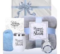 Get Well Soon Gifts for Women - Care Package for Cancer Recovery, Surgery, Sick Friend, Hospital Comfort, Chemo Care Treatment - Gift Basket with Thoughtful Gifts, Thinking of You (Grey)