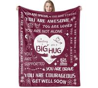 Get Well Soon Gifts for Women,Inspirational Gift Blanket for Her Cheer up Gifts Hug Blanket Healing Feel Better After Surgery Thinking of You Gifts for Mum Friend Sister Daughter 50"X60"