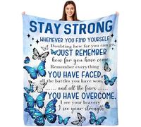 Get Well Soon Gifts for Women, Inspirational Gifts Blanket, Feel Better After Surgery Gift for Women, Sympathy Gift for Her Him, Thinking of You Gifts for Friend Sister Coworker 60"x50"