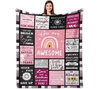 Get Well Soon Gifts for Women, Inspirational Gifts Blanket, Feel Better After Surgery Gifts for Women, Sympathy Gifts for Her Him, You are Awesome Gifts Blanket for Friend Sister Coworker 60"x50"