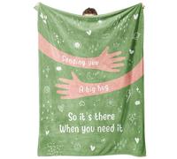 Get Well Soon Gifts for Women Men, Hug/Healing Blanket, Thinking of You/Feel Better/Sympathy/After Surgery Gifts for Friends, Sister, Coworkers, Soft Throw Blankets 50'' x 60''