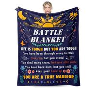 Get Well Soon Gifts for Women Men, Inspirational Battle Blanket Blanket 50'' X 60'', sympathy Thinking of You After Surgery Cheer Up for Family Sister Friends Coworkers Gifts